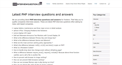 Desktop Screenshot of phpinterviewquestion.com